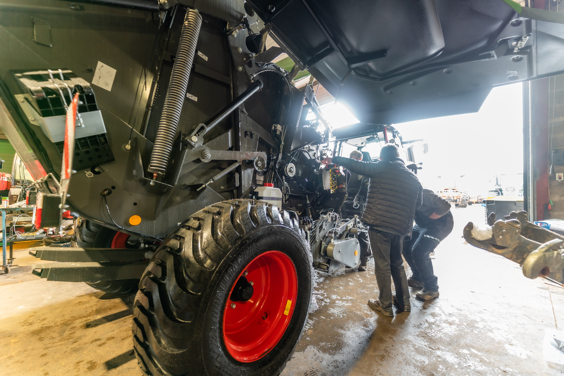 Machine agricole dans l'Yonne